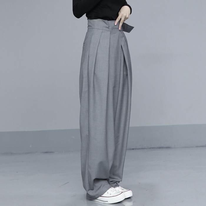 ワイドパンツ レディース スラックス ゆったり 体型カバー タックワイドパンツ タック イージーパンツ ワイド ボトムス ロングパンツ 春 秋 冬 |  | 03