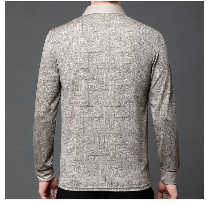 ポロシャツ メンズ 長袖 襟付き 総柄 プリント 幾何学柄 tシャツ カットソー トップス 春 秋 ゴルフウェア ビジネス カジュ |  | 18