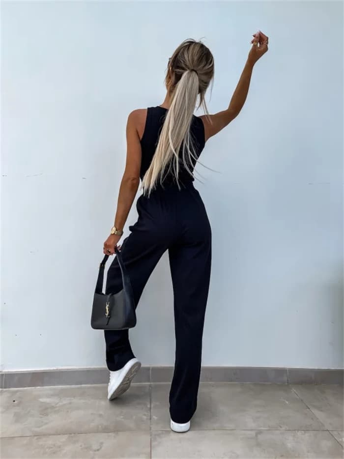 セットアップ レディース 3点セット トレーナー ワイドパンツ タンクトップ  プリーツ オーバーサイズ 上下セット |  | 18