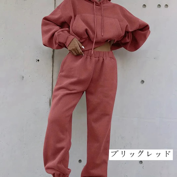 ジャージ スウェット レディース スウェットパンツ セットアップ 上下 おしゃれ かわいい スポーツ ジム ウォーキング |  | 02