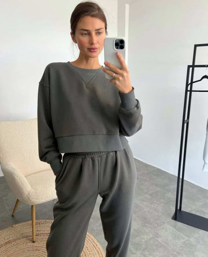 スウェット セットアップ レディース 上下セット ジャージ ルームウェア パンツ 部屋着 長袖 可愛い お洒落 スポーツウェア |  | 05