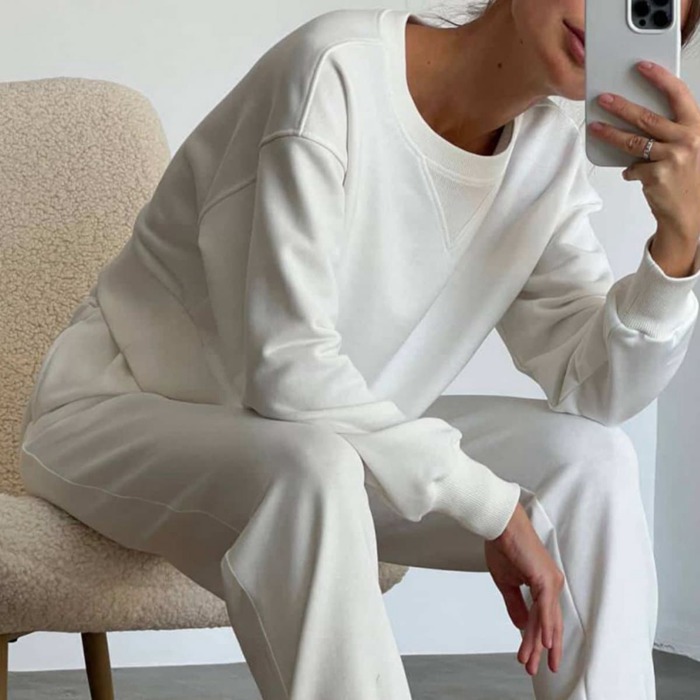 スウェット セットアップ レディース 上下セット ジャージ ルームウェア パンツ 部屋着 長袖 可愛い お洒落 スポーツウェア |  | 07