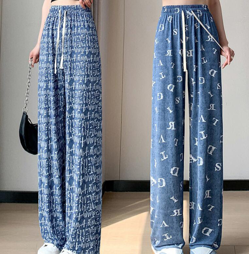 ワイドデニム レディース 春夏 薄手 ワイドパンツ レディース 夏 涼しい 涼感 冷感 速乾 UVカットパンツ ボトムス ゆったり ガウチョパンツ ワイド |  | 10