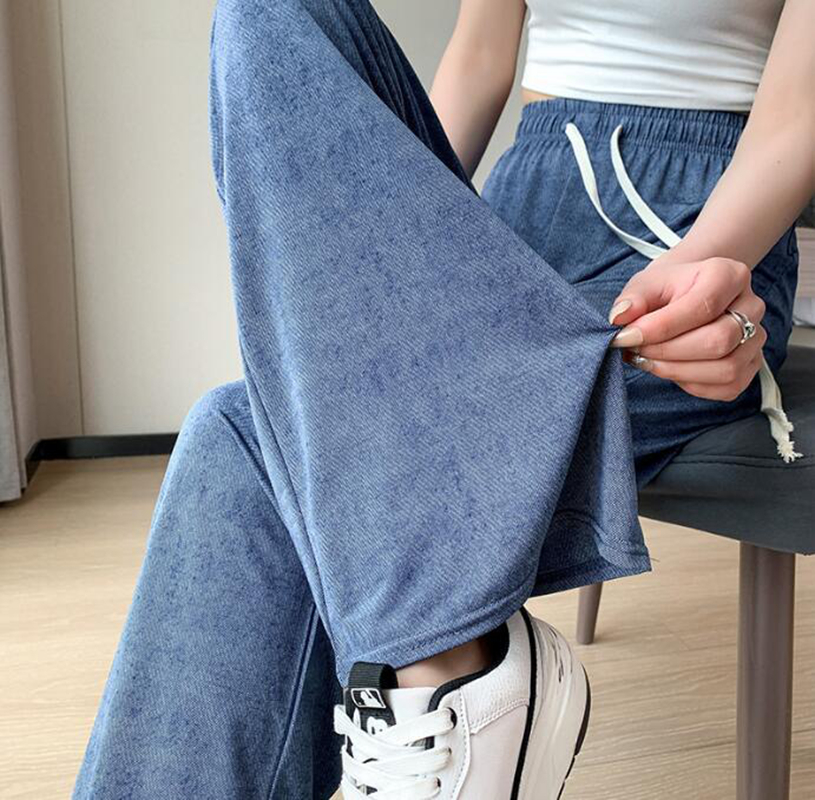 ワイドデニム レディース 春夏 薄手 ワイドパンツ レディース 夏 涼しい 涼感 冷感 速乾 UVカットパンツ ボトムス ゆったり ガウチョパンツ ワイド |  | 12