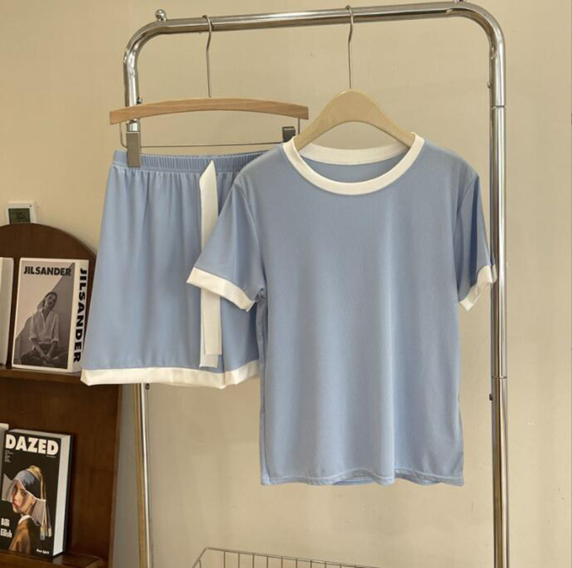 ルームウェア レディース 夏 接触冷感 パジャマ Tシャツ ショートパンツ 上下2点セット セットアップ 薄手 快適 柔らか 吸汗 通気 ゆったり |  | 03