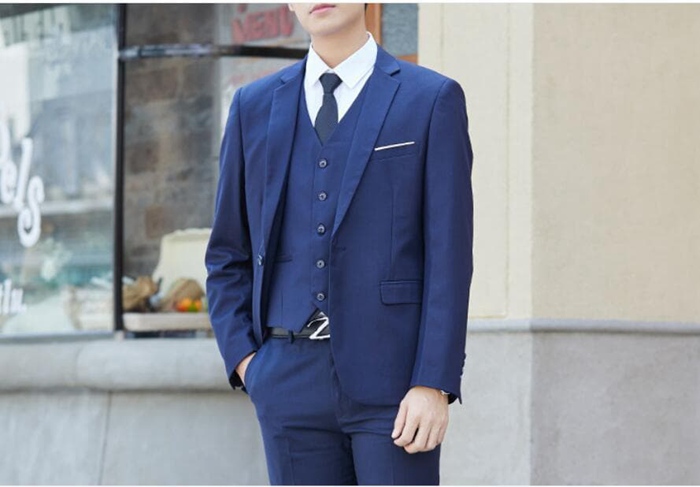 3点セット ビジネススーツ メンズ スリーピース セットアップ スリムスーツ ビジネス 礼服 冠婚葬祭 スリム 大きいサイズ フ |  | 10