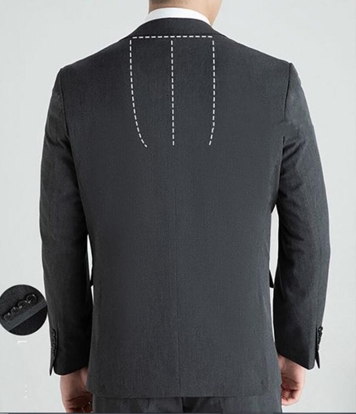 スリーピーススーツ メンズ 結婚式スーツ フォーマル ネクタイ付き 洗える スリム ウォッシャブル オールシーズン 標準体 2つ |  | 15