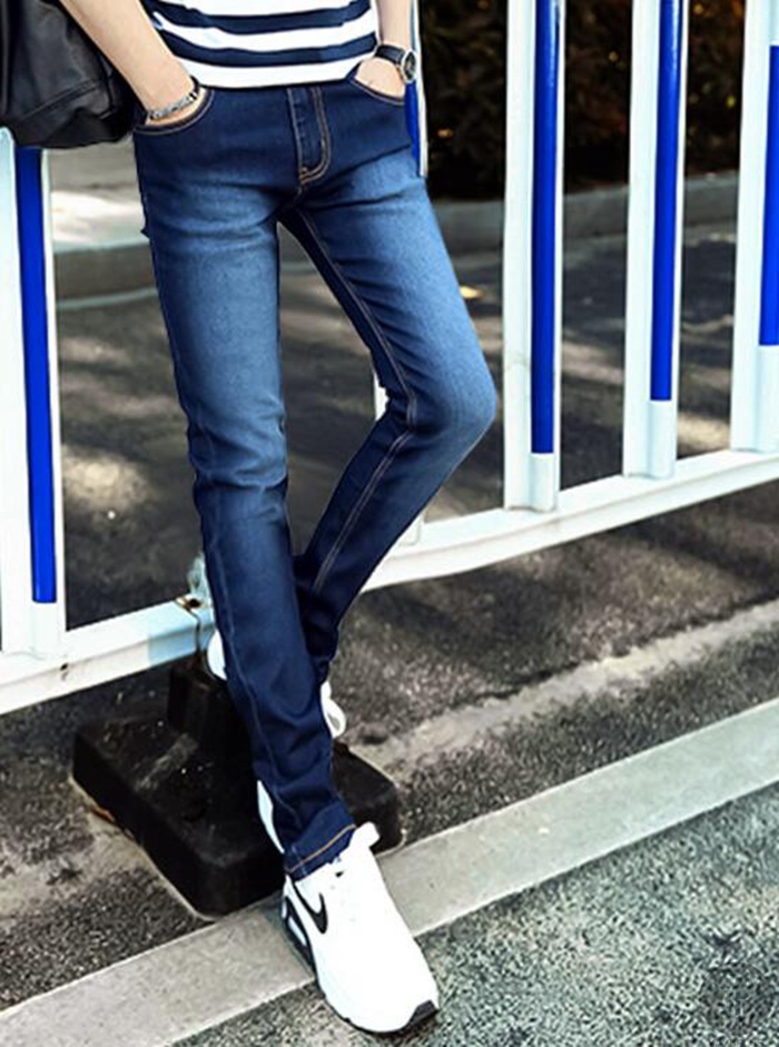 デニムパンツ メンズジーンズ デニム スキニー デニム ジーンズ スキニーデニム ストレッチ テーパード