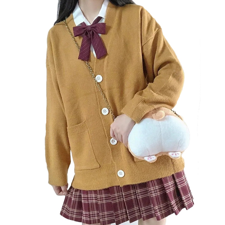スクールカーディガン カーディガン レディース ニット セーター トップス 学生 服 制服 アウター 無地 羽織 女子 通学 高校生 中学生 秋服 春服 |  | 05