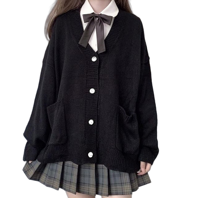 スクールカーディガン カーディガン レディース ニット セーター トップス 学生 服 制服 アウター 無地 羽織 女子 通学 高校生 中学生 秋服 春服 |  | 02