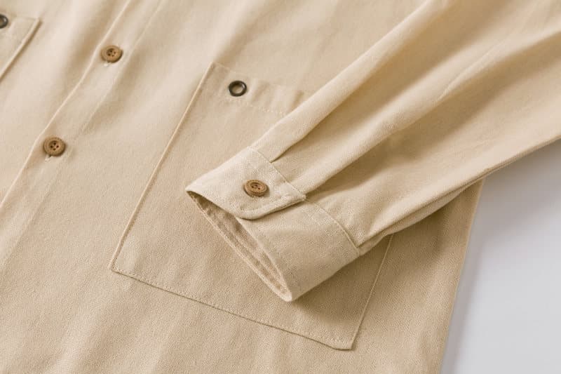シャツ 綿麻 長袖 ポケット付き トップス 春 秋 ゆったり 大きいサイズ メンズ 綿麻シャツ タン留め カジュアル 20代 30代 |  | 09