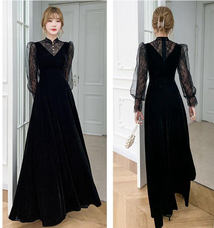 パーティードレス 冬 ベロアドレス 同窓会 服装 成人式 二次会 ベロア ドレス オケージョンドレス お呼ば |  | 05