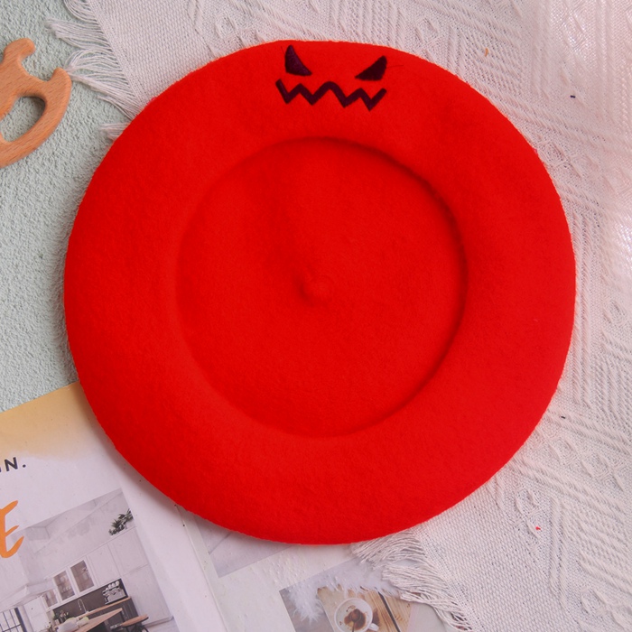 かぼちゃ帽子 ハロウィン ベレー帽 パンプキン 刺繍 帽子 カボチャ クラシック キャップ パーティー ギフト プレゼント かわいい おもしろ |  | 06