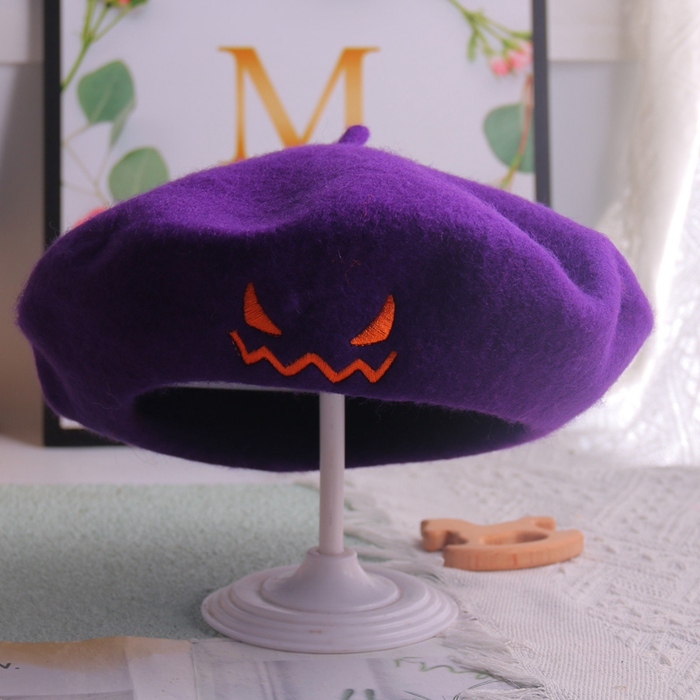 かぼちゃ帽子 ハロウィン ベレー帽 パンプキン 刺繍 帽子 カボチャ クラシック キャップ パーティー ギフト プレゼント かわいい おもしろ |  | 03