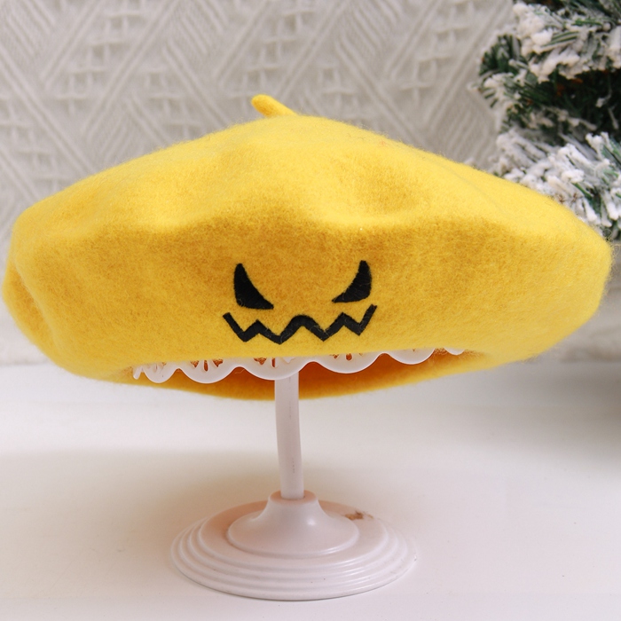 かぼちゃ帽子 ハロウィン ベレー帽 パンプキン 刺繍 帽子 カボチャ クラシック キャップ パーティー ギフト プレゼント かわいい おもしろ |  | 04