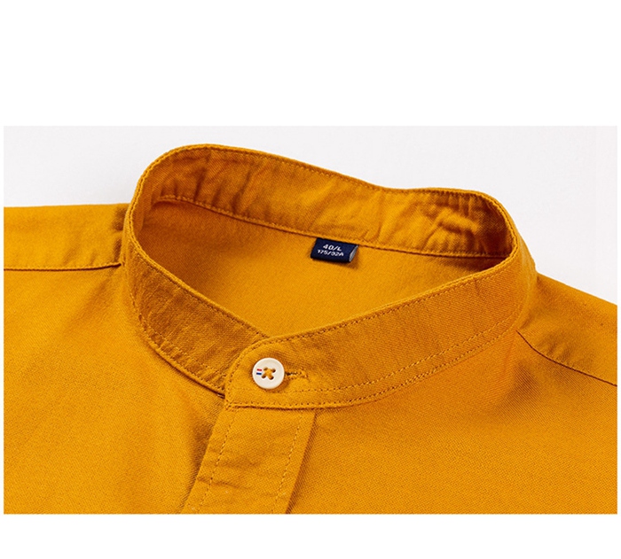 シャツ メンズ 長袖 カジュアルシャツ トップス 立ち襟 トップス 無地 スタンドカラー ビジネス カジュアル 30代 40代 50代 60代 |  | 11