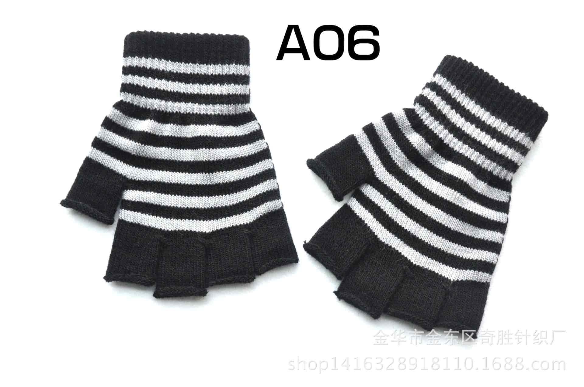 指なし手袋 ハーフフィンガーグローブ レディース 女性用 あったか 防寒 暖か ニット 単色 無地 シンプル アームウォーマ |  | 06