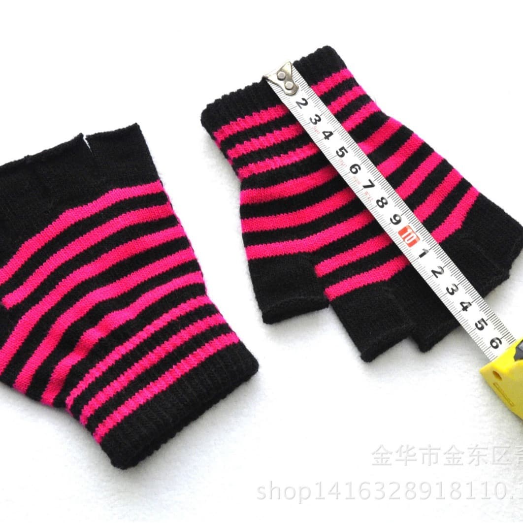 指なし手袋 ハーフフィンガーグローブ レディース 女性用 あったか 防寒 暖か ニット 単色 無地 シンプル アームウォーマ |  | 10