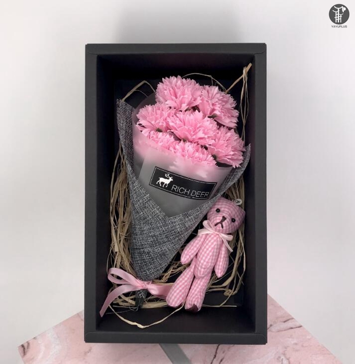 ソープフラワー 造花 ボックスフラワー ギフト 石鹸花 ボックス 結婚祝い バレンタイン アレンジメント お祝い お誕生日 卒業祝い 退職祝い |  | 07