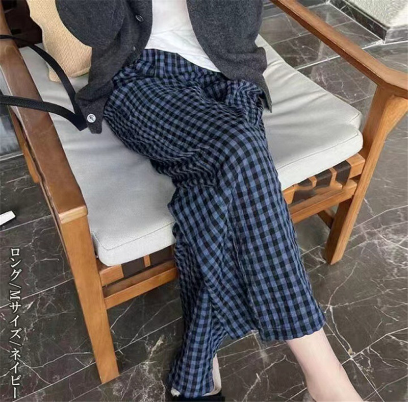ルームパンツ レディース 2type選択可 ルームウェア チェック柄 ボトムス ロング パンツ ウエストゴム ゆったり 部屋着 パジャマ 可愛い おしゃれ 夏 薄手 |  | 07