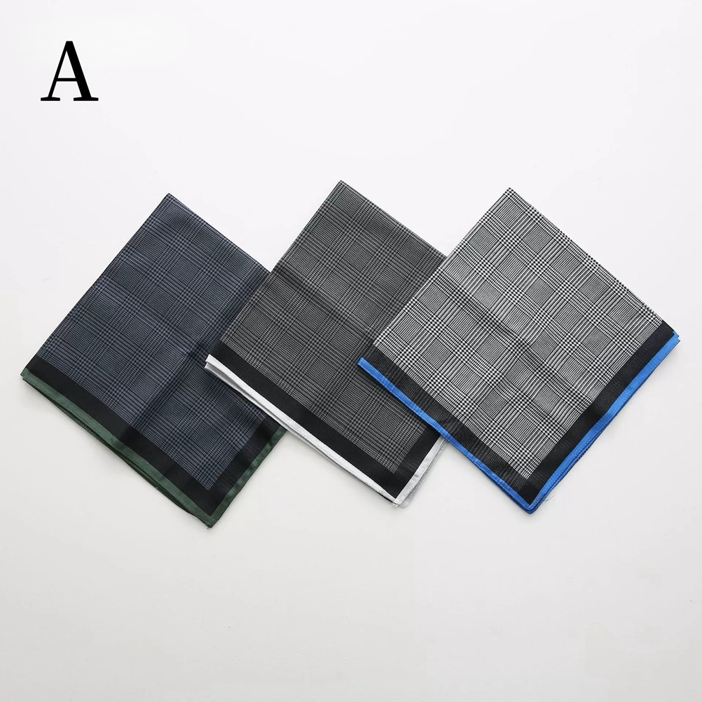 ハンカチ メンズ 3枚セット 綿 薄手 紳士 ハンカチタオル 通勤 ビジネス 紳士用 43*43cm フォーマル 吸水 速乾性 男性 おしゃれ 父の日 ギフト プレゼント |  | 01