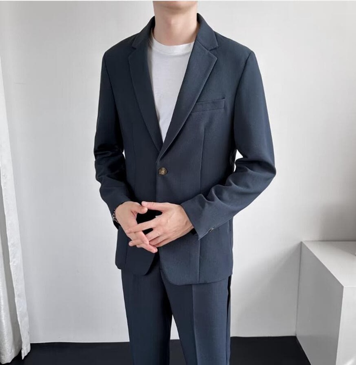 セットアップ メンズ 春秋 スーツ テーラード 秋 大きいサイズ ジャケット+アンクルパンツ セットアップスーツ メンズスーツ |  | 05