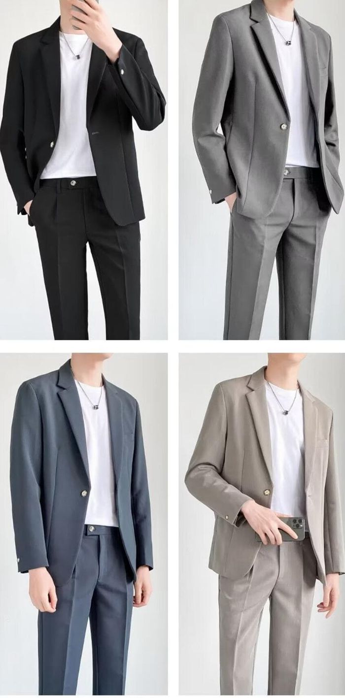 セットアップ メンズ 春秋 スーツ テーラード 秋 大きいサイズ ジャケット+アンクルパンツ セットアップスーツ メンズスーツ |  | 15