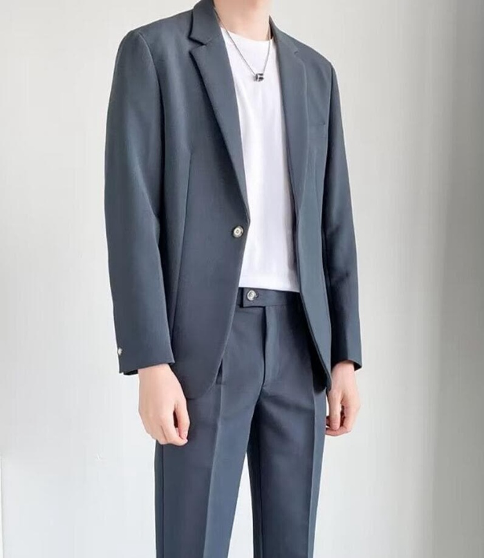 セットアップ メンズ 春秋 スーツ テーラード 秋 大きいサイズ ジャケット+アンクルパンツ セットアップスーツ メンズスーツ |  | 06