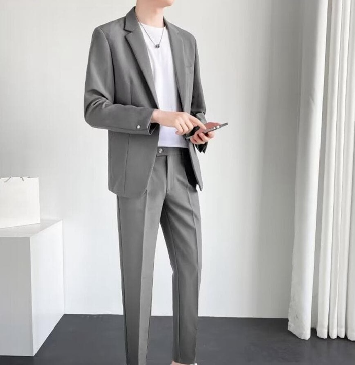 セットアップ メンズ 春秋 スーツ テーラード 秋 大きいサイズ ジャケット+アンクルパンツ セットアップスーツ メンズスーツ |  | 09