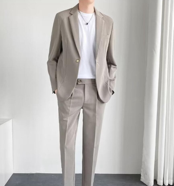 セットアップ メンズ 春秋 スーツ テーラード 秋 大きいサイズ ジャケット+アンクルパンツ セットアップスーツ メンズスーツ |  | 10