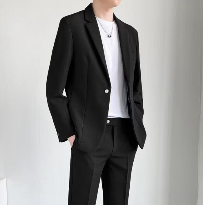 セットアップ メンズ 春秋 スーツ テーラード 秋 大きいサイズ ジャケット+アンクルパンツ セットアップスーツ メンズスーツ |  | 13