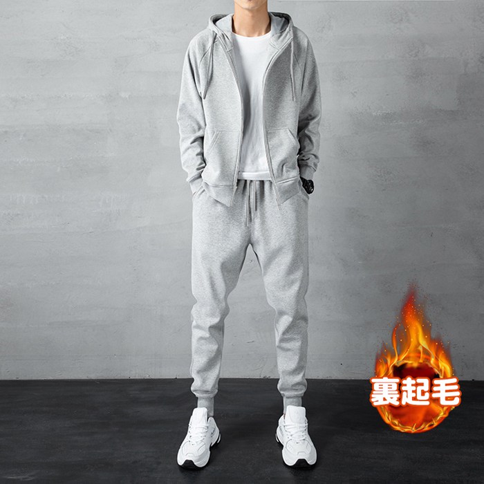 上下セット 裏起毛 暖かい メンズ スウェット 長袖 パーカー トレーナー プルオーバー ジップアップ セットアップ ジャージ |  | 04