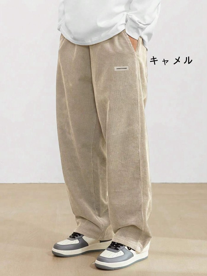 ワイドパンツ メンズ コーデュロイズボン ストレートパンツ コーデュロイパンツ ゆったり スリム 秋冬 イージーパンツ 関連画像3