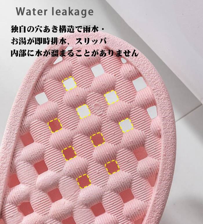 水がたまらない ベランダスリッパ 軽量 サンダル スリッパ 清潔 洗える 速乾 ベランダサンダル レディース メンズ 穴あき |  | 12