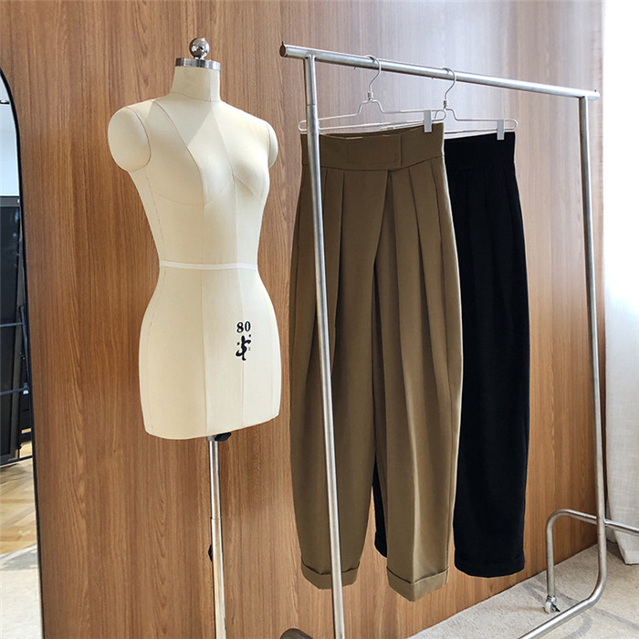 美品✨ワイズ アシンメトリー ニットパンツ リネン 麻 ブラック L相当 美品✨ワイズ アシンメトリー ニットパンツ リネン 麻 ブラック