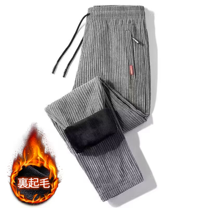 スウェットパンツ メンズ コーデュロイ 裏フリース ストレート 防寒 暖かい 厚手 イージーパンツ スポーツウェア 部屋着 運動着 無地 秋冬 |  | 02