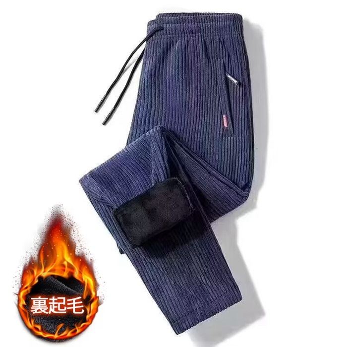 スウェットパンツ メンズ コーデュロイ 裏フリース ストレート 防寒 暖かい 厚手 イージーパンツ スポーツウェア 部屋着 運動着 無地 秋冬 |  | 03