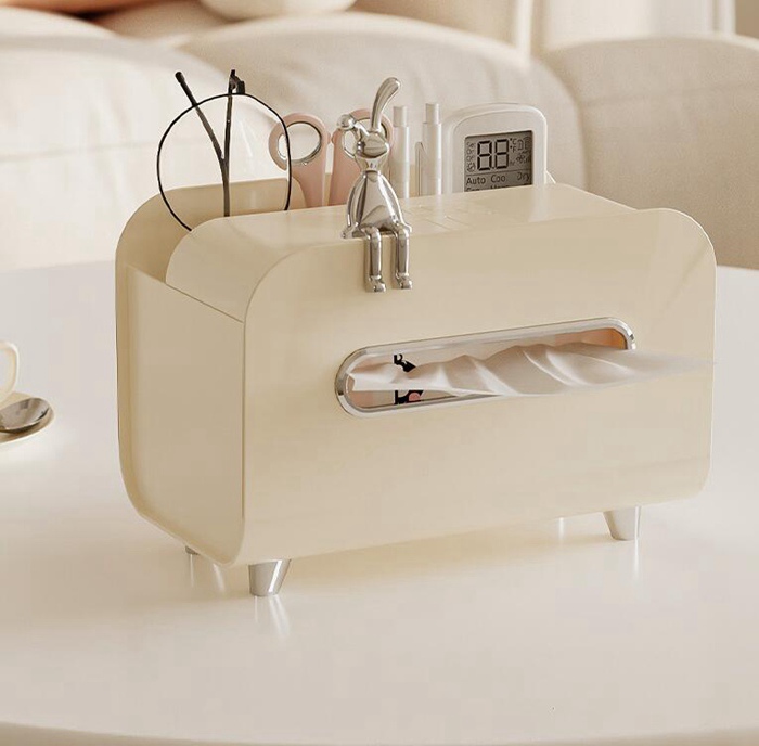 ティッシュケース 多機能 小物収納 スマホスタンド ティッシュボックス ケース |  | 06