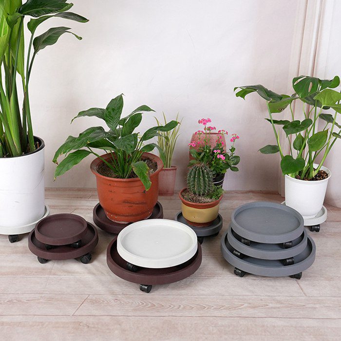 フラワースタンド 鉢置き台 鉢置台 排水トレイ 植木鉢台 キャスター 観葉植物 置く台 移動 植木鉢 受け皿 鉢台 花台 プラ |  | 01