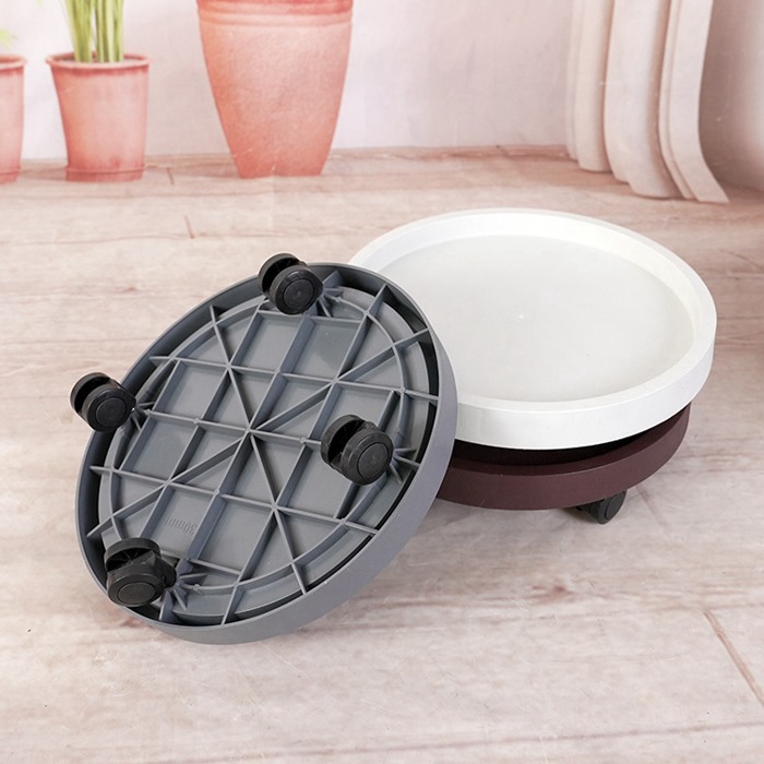 フラワースタンド 鉢置き台 鉢置台 排水トレイ 植木鉢台 キャスター 観葉植物 置く台 移動 植木鉢 受け皿 鉢台 花台 プラ |  | 08