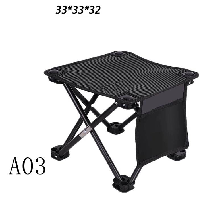 折りたたみ椅子 チェア 軽量 アウトドアチェア ポケット付き　釣り椅子 コンパクト キャンプ 椅子 いす チェアー 携帯椅子 |  | 03