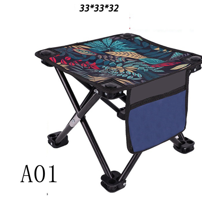 折りたたみ椅子 チェア 軽量 アウトドアチェア ポケット付き　釣り椅子 コンパクト キャンプ 椅子 いす チェアー 携帯椅子 |  | 01