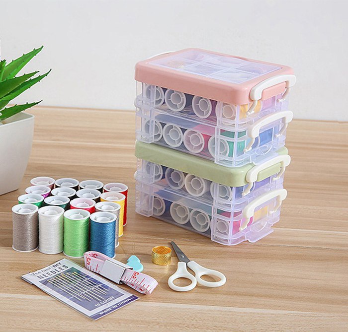 裁縫セットおしゃれ 初心者向け ミニ 裁縫バッグ 大人 裁縫道具 裁縫 収納ボックス |  | 04