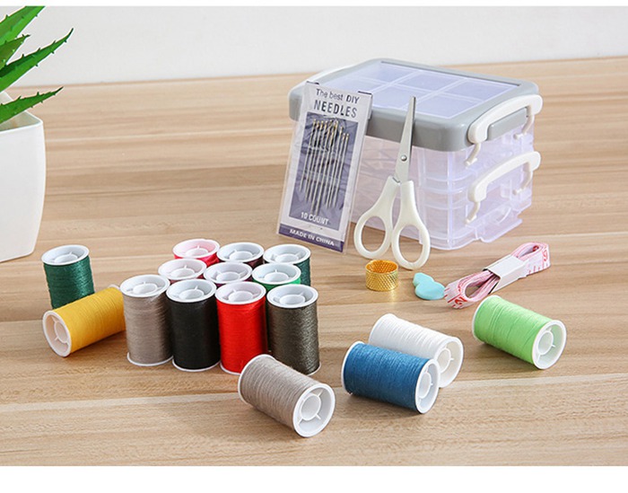裁縫セットおしゃれ 初心者向け ミニ 裁縫バッグ 大人 裁縫道具 裁縫 収納ボックス |  | 05