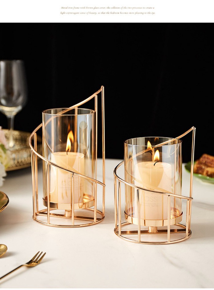 キャンドルホルダー 2点セット ガラス 透明 キャンドルスタンド クリア ロウソク立て |  | 03