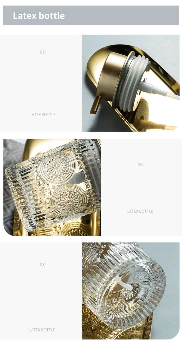 ソープディスペンサー ガラス ポンプボトル 高見え きれいめ 高級感 手動 泡 |  | 11