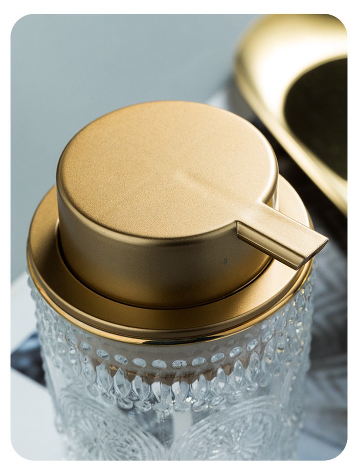 ソープディスペンサー ガラス ポンプボトル 高見え きれいめ 高級感 手動 泡 |  | 07