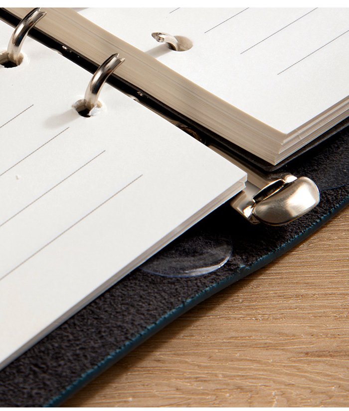 本革 システム手帳 A5 6穴 高級 リング手帳 リフィル ノート レザーカバー 手帳カバー |  | 14