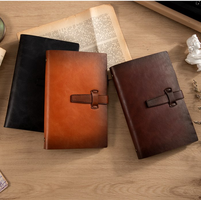 本革 システム手帳 A5 6穴 高級 リング手帳 リフィル ノート レザーカバー 手帳カバー |  | 19