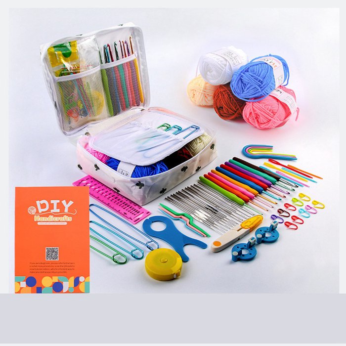 裁縫道具 かぎ編み初心者キット 56 PCS 初心者向け かぎ針編み スターターキット |  | 07